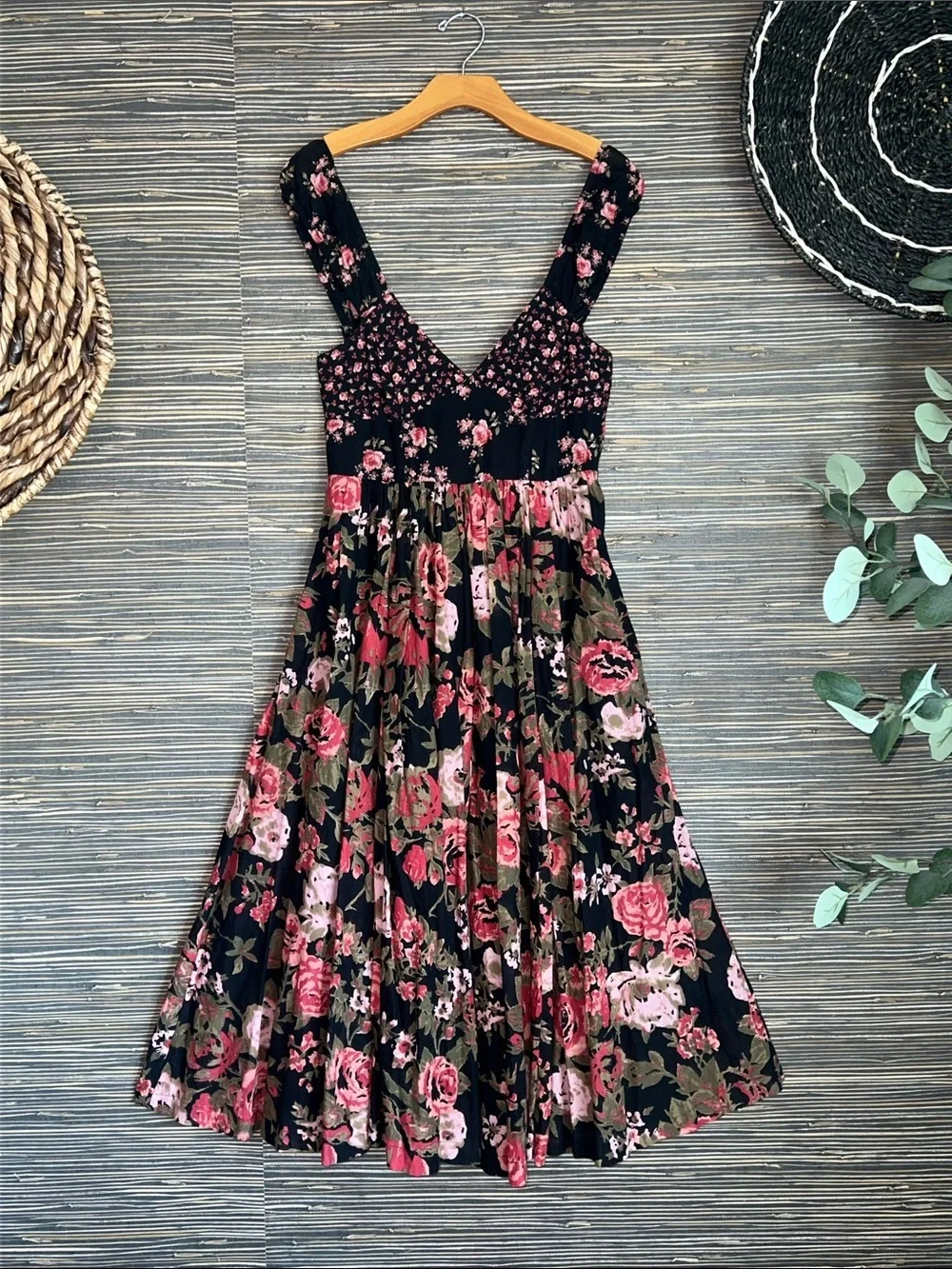 Free People Floral Print Love You Midi Dress Size XS